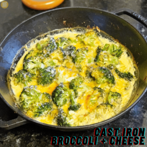 Cast-Iron Broccoli and Cheese Recipe • deepfriedhoney