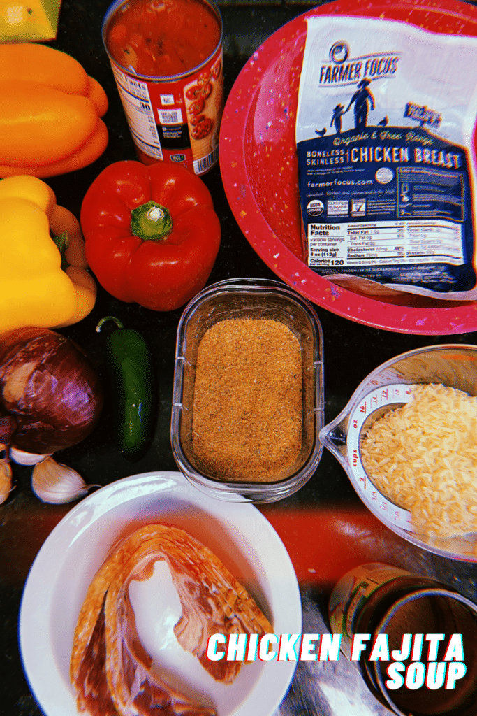 Chicken Fajita Soup ingredients
