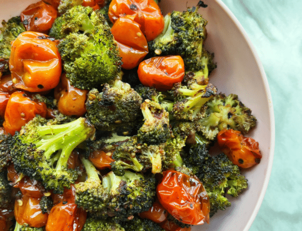 roasted broccoli and tomatoes