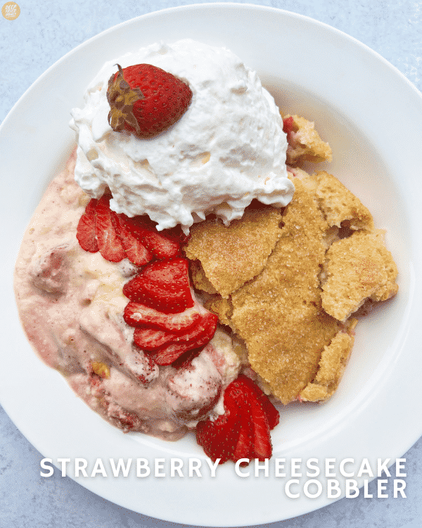 Strawberry Cheesecake Cobbler