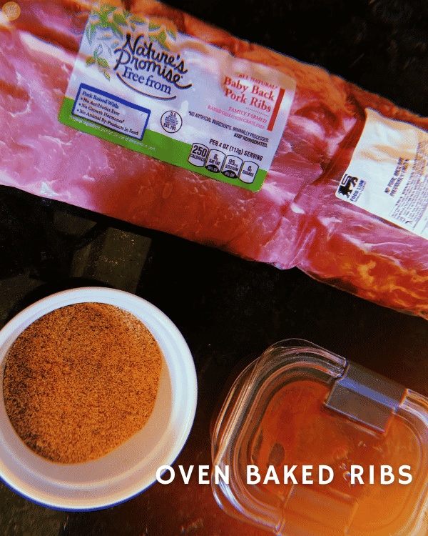 ingredients for Oven-Baked Ribs