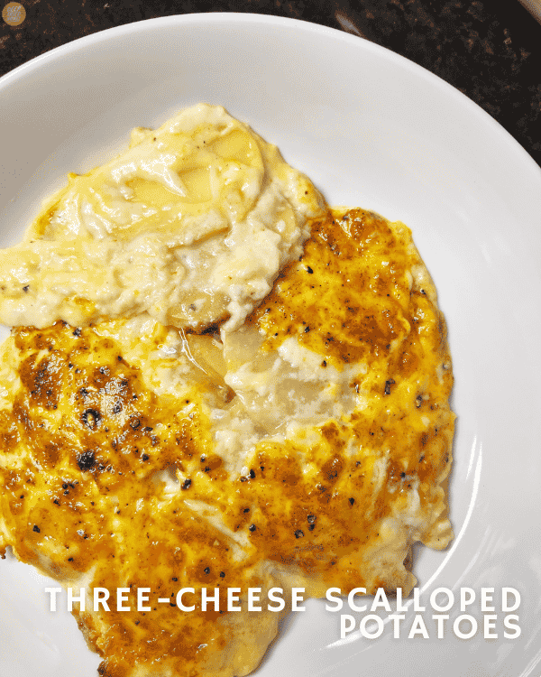 Three-Cheese Scalloped Potatoes 
