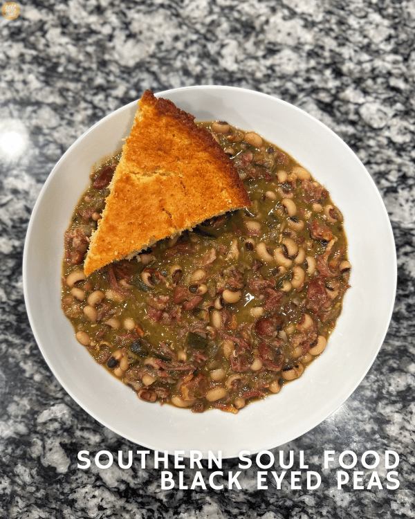 Southern Black Eyed Peas with Cornbread