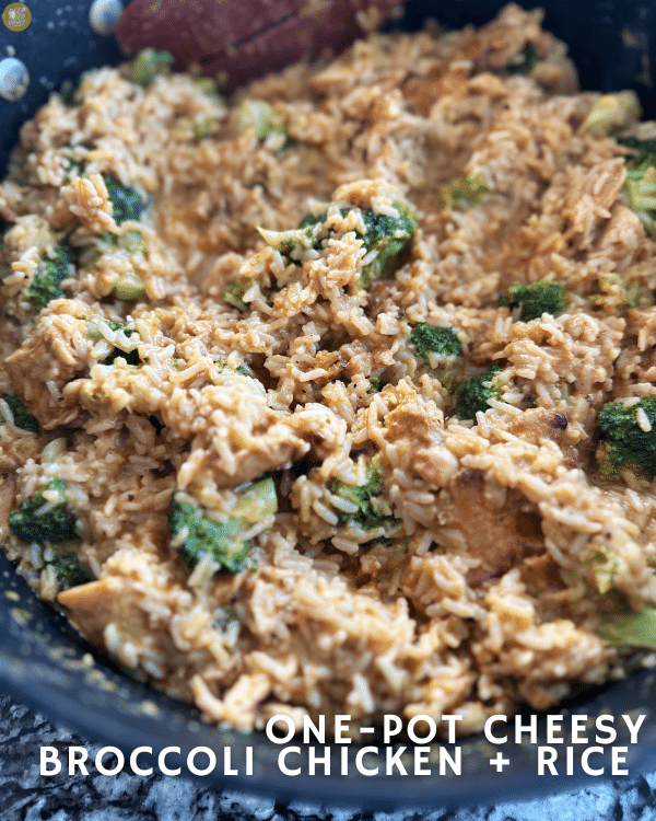 One-Pot Cheesy Broccoli Chicken and Rice