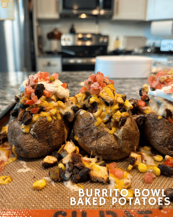 Burrito Bowl Baked Potatoes