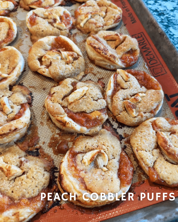 Peach Cobbler Puffs